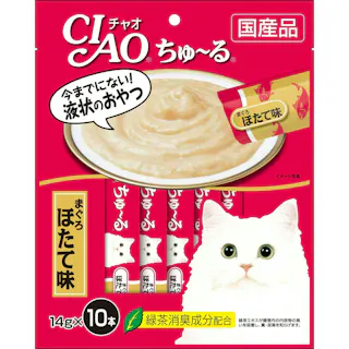 いなば CIAOちゅ~る まぐろほたて味 14g×10P チャオちゅーる 国産 高嗜好性 おやつ 猫用 3751653001【別送品】