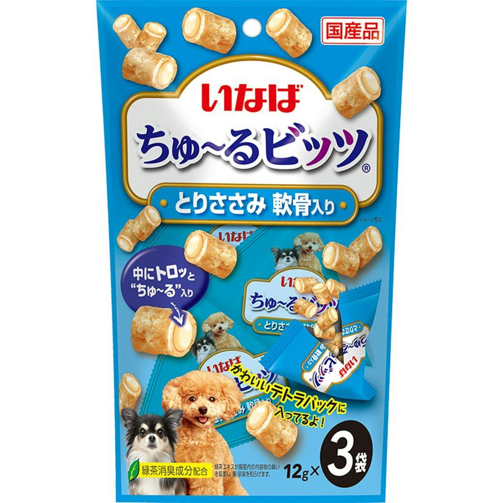 いなば ちゅ~るビッツささみ軟骨入12g×3P ちゅーる 国産 4901133682469 3753199001 ペースト・ウェットタイプおやつ いなば ちゅ~るビッツささみ軟骨入12g×3P ちゅーる 国産 4901133682469 3753199001 ペースト・ウェットタイプおやつ