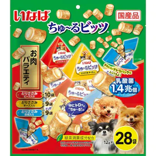 いなば ちゅ~るビッツ肉バラエティ12g×28P ちゅーる 国産 高嗜好性 おやつ 犬用 3753684001【別送品】