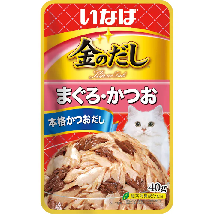 いなば 金のだしパウチまぐろ・かつお40g 4901133811586 3753804001【別送品】