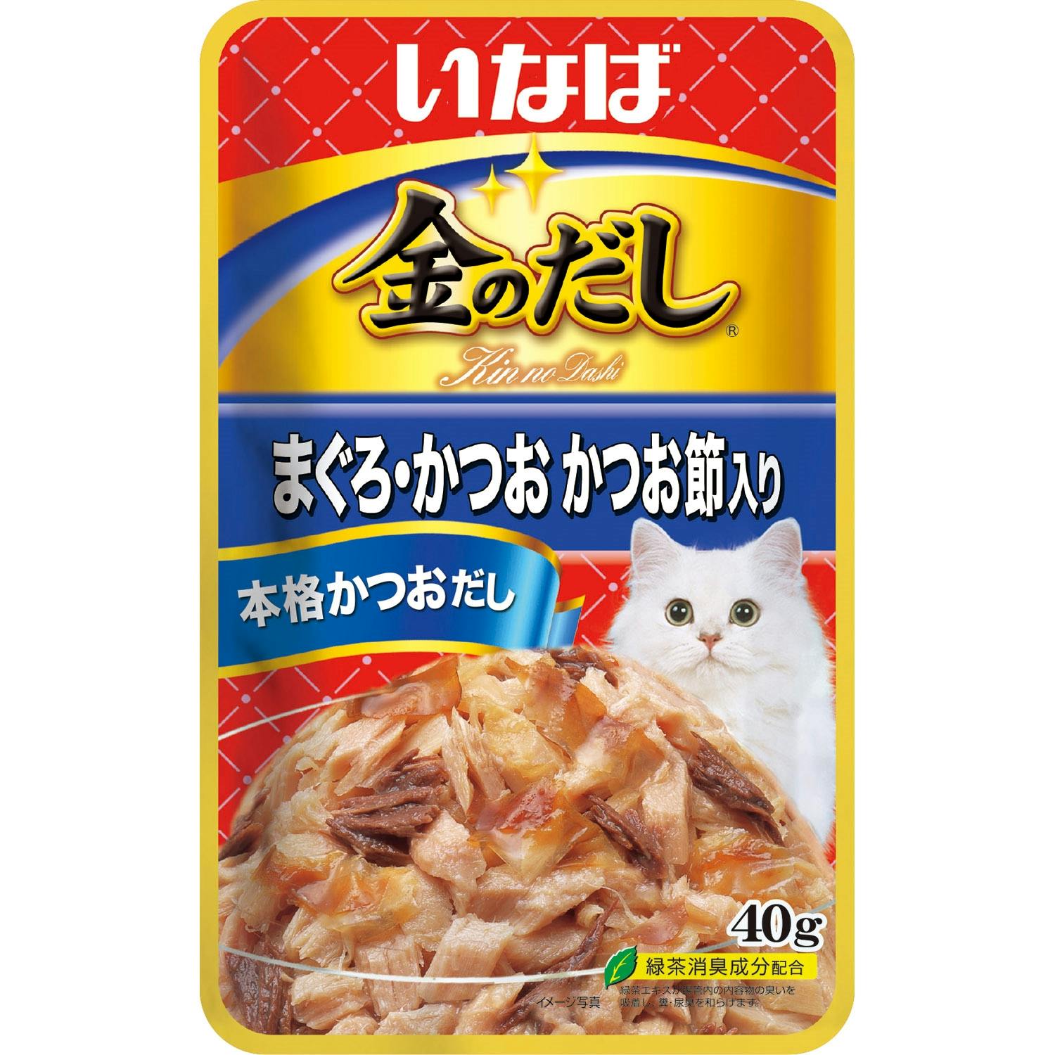 金のだしパウチ鮪・鰹鰹節40g 4901133811616 3753807001 猫用ウェットフード(パウチ) 金のだしパウチ鮪・鰹鰹節40g 4901133811616 3753807001 猫用ウェットフード(パウチ)