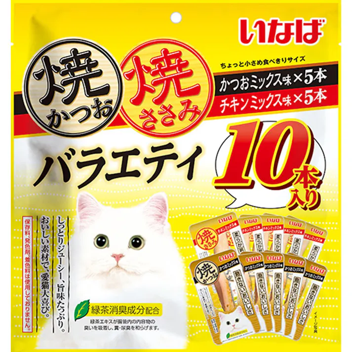 いなば 焼かつお・ささみバラエティ10P 4901133636929 3754453001【別送品】