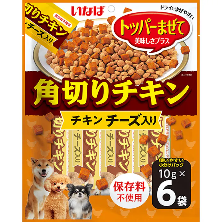 いなば 角切りチキンチキンチーズ入り10g×6P 4901133532481 3754498001【別送品】