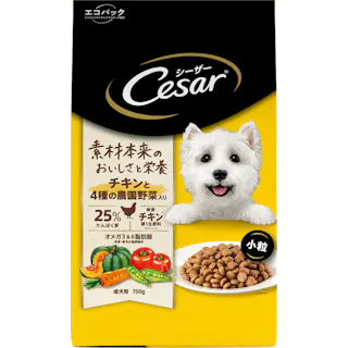 シーザードライ チキンと野菜小粒700g 厳選素材 成犬用 総合栄養食 1081512001【別送品】