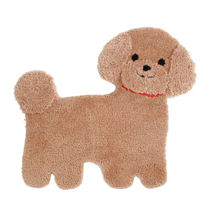 ファンディットアニマル トイプー洗えるマットBR 洗える 滑り止め加工 インテリア・トイレ・玄関マット 1500034001【別送品】