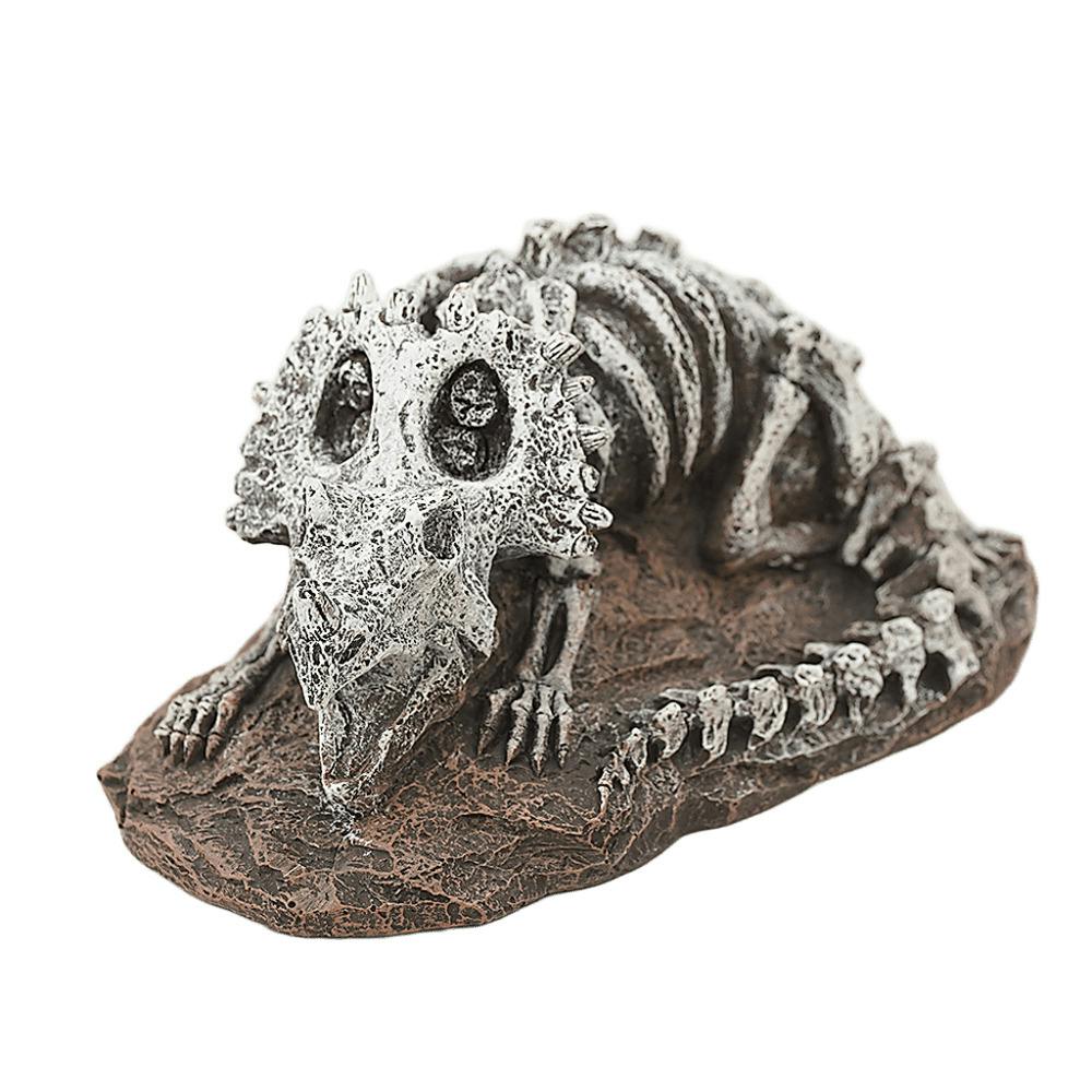 aquaneru オーナメントトリケラトプスの化石 アクアリウム 水槽レイアウト オブジェ 1622752001 ひんやりマット・プレート