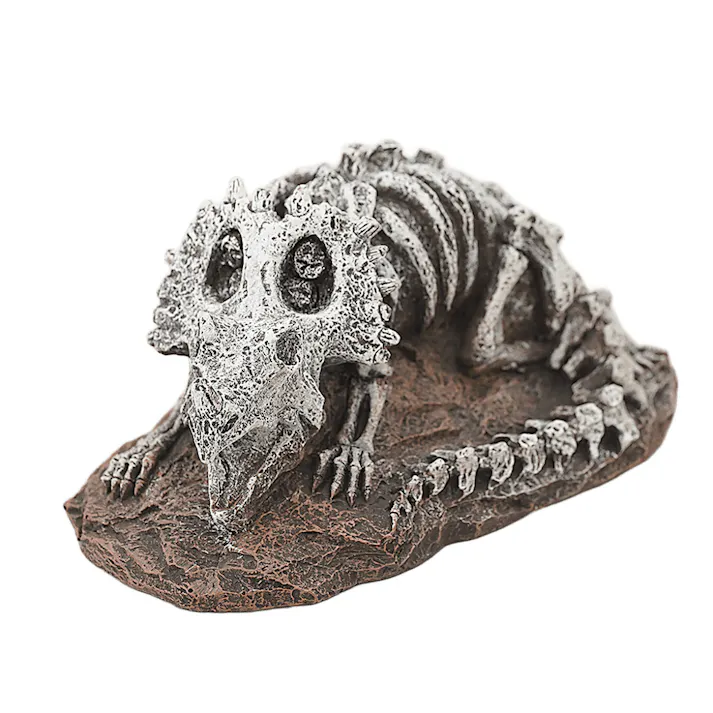 aquaneru オーナメントトリケラトプスの化石 アクアリウム 水槽レイアウト オブジェ 1622752001【別送品】