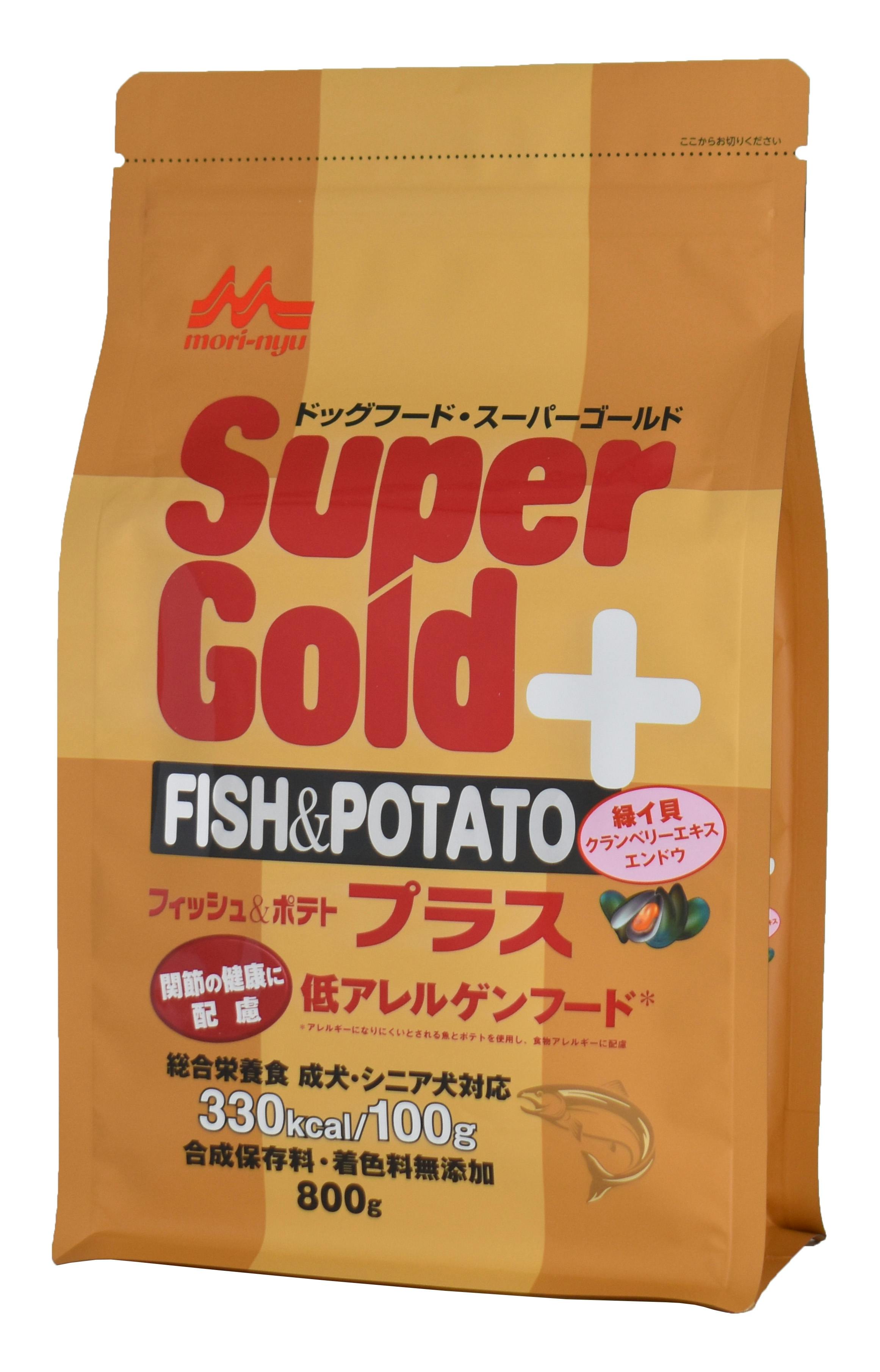 スーパーゴールド フィッシュ＆ポテトプラス関節800g 合成保存料・着色料不使用 低アレルゲンフード 総合栄養食 1780122001【別送品】