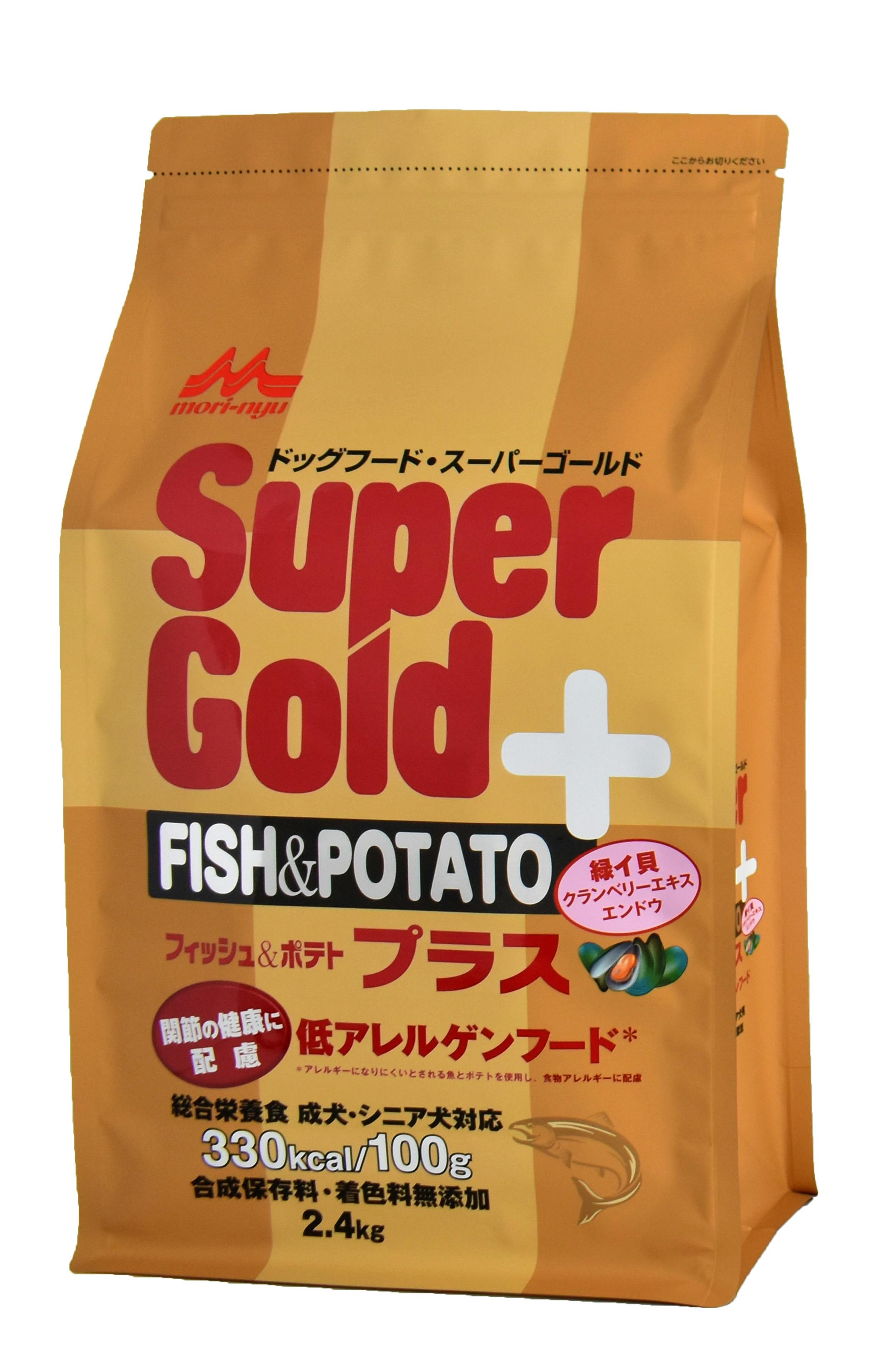 スーパーゴールド フィッシュ＆ポテトプラス関節2.4kg 合成保存料・着色料不使用 低アレルゲンフード 総合栄養食 1780123001【別送品】