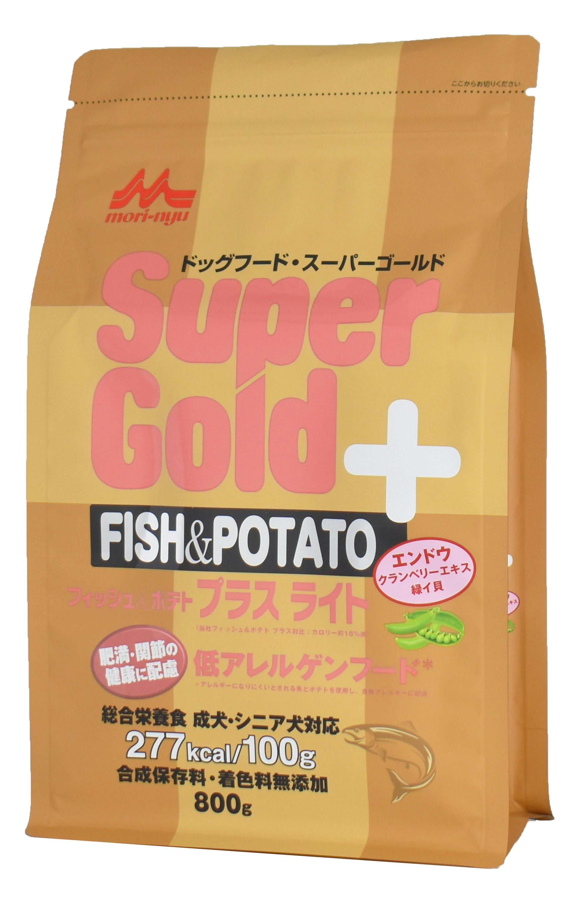 スーパーゴールド フィッシュ＆ポテトプラスライト800g 合成保存料・着色料不使用 低アレルゲンフード 総合栄養食 1780125001【別送品】