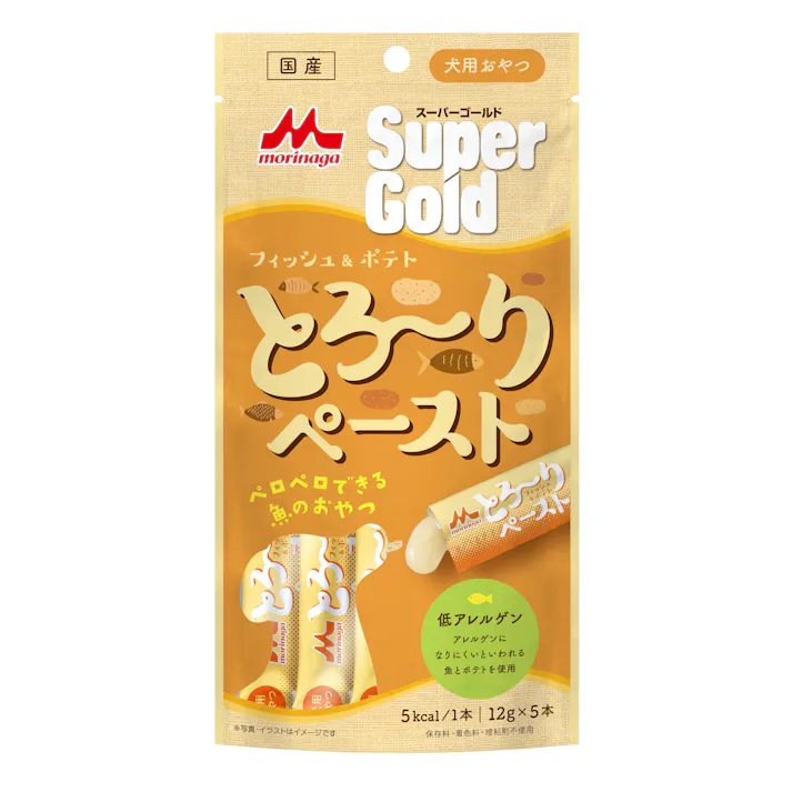 スーパーゴールド フィッシュ&ポテトペースト12g×5本 犬用おやつ 低アレルゲン グレインフリー 1780166001【別送品】