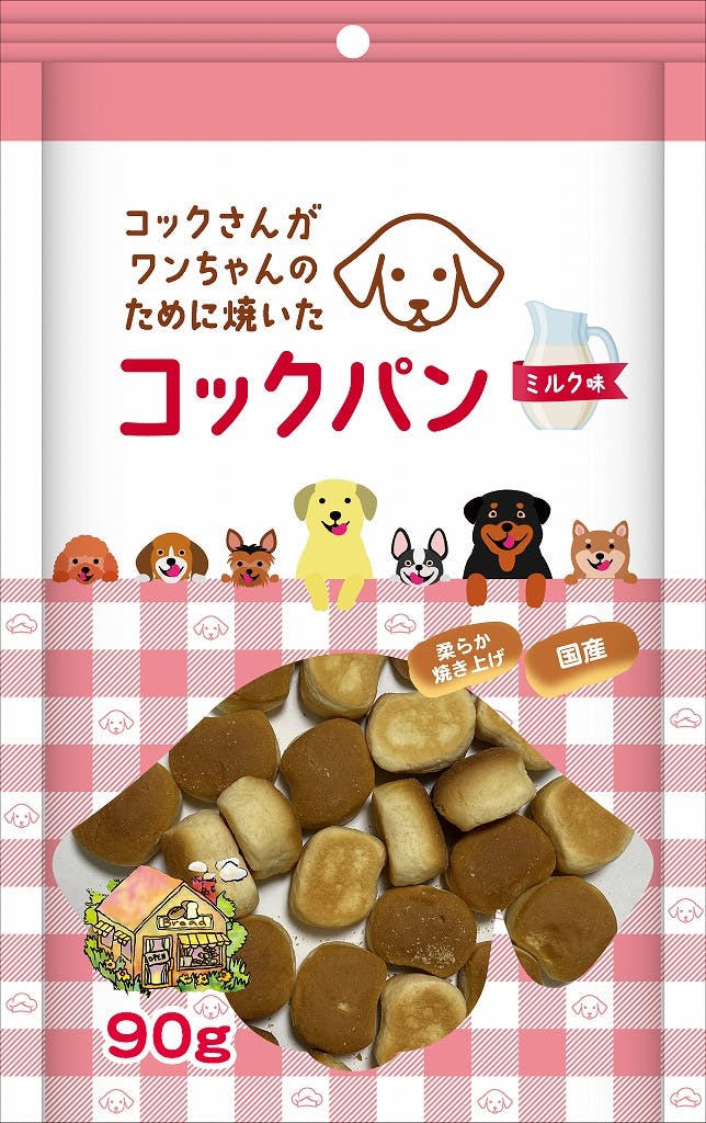 コックパン ミルク味90g 犬用おやつ 国産 2120911001 スナック・ドライタイプおやつ コックパン ミルク味90g 犬用おやつ 国産 2120911001 スナック・ドライタイプおやつ