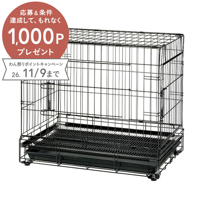 リッチェル プロフェッショナルペットケージ L ブラック 中型犬 丈夫 サークル・ケージ【取り寄せ】 2800721001【別送品】