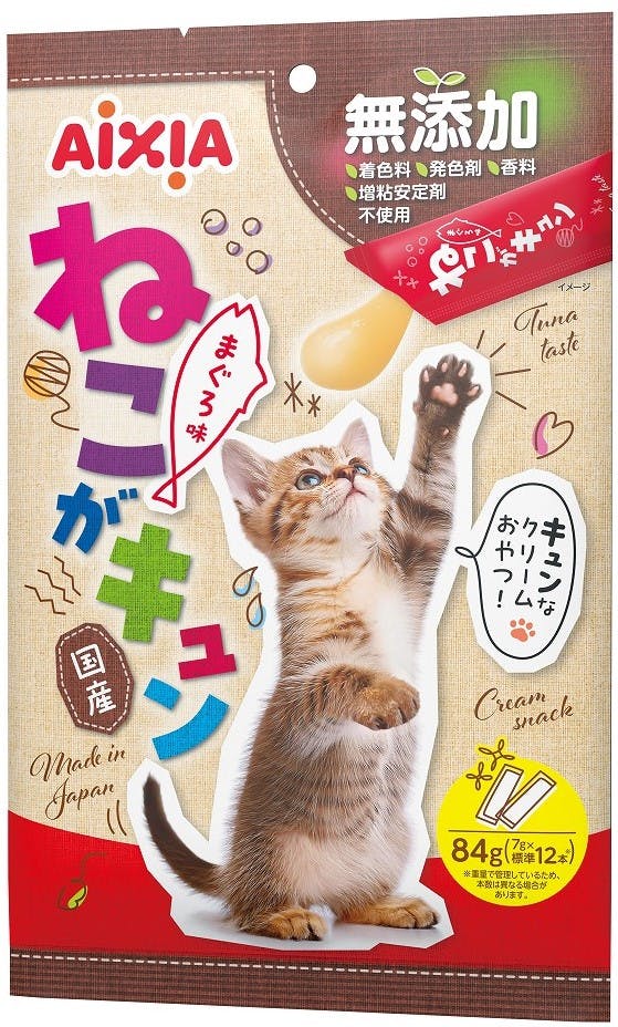 ねこがキュン まぐろ味7g×12 猫用おやつ 無添加 国産 3001344001 ペースト・ウェットタイプおやつ(猫)