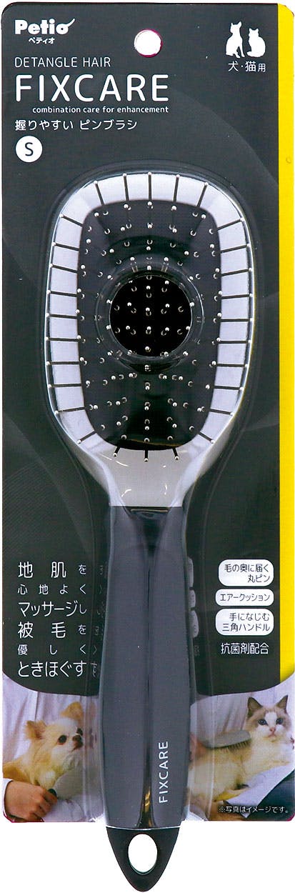 ペティオ FIXCAREピンブラシS お手入れ マッサージ 犬猫兼用 3419514001【別送品】