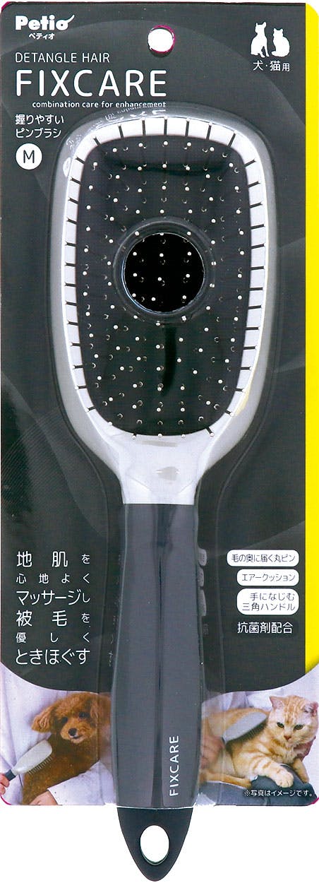 ペティオ FIXCAREピンブラシM お手入れ マッサージ 犬猫兼用 3419515001【別送品】