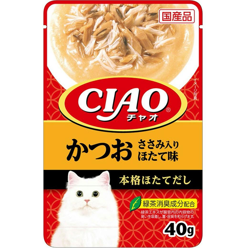 CIAO パウチ かつおささみほたて40g キャットフード ウェットフード 国産 3751423001 猫用ウェットフード(パウチ) CIAO パウチ かつおささみほたて40g キャットフード ウェットフード 国産 3751423001 猫用ウェットフード(パウチ)