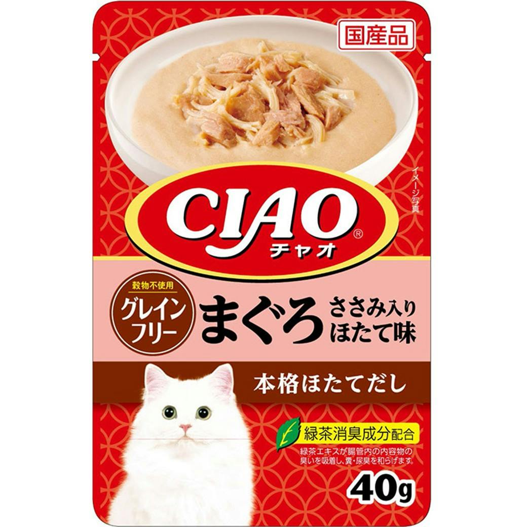 CIAO パウチ グレインフリー鮪ささみほたて40g キャットフード ウェットフード 国産 3752761001 猫用ウェットフード(パウチ) CIAO パウチ グレインフリー鮪ささみほたて40g キャットフード ウェットフード 国産 3752761001 猫用ウェットフード(パウチ)