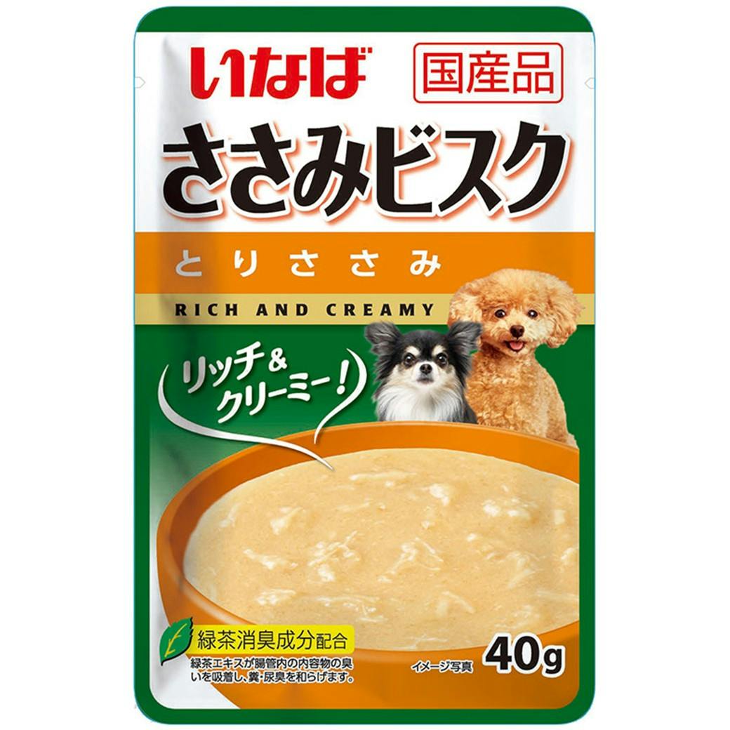 ささみビスク ささみ40g ドッグフード スープタイプ 総合栄養食 3754585001【別送品】