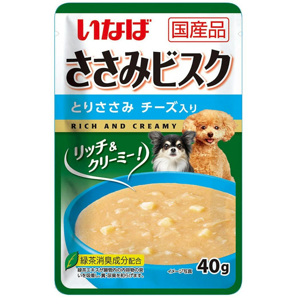 ささみビスク ささみチーズ40g ドッグフード スープタイプ 総合栄養食 3754587001【別送品】