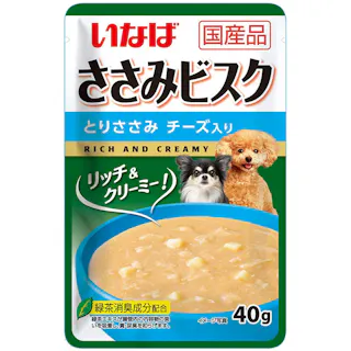 ささみビスク ささみチーズ40g ドッグフード スープタイプ 総合栄養食 3754587001【別送品】