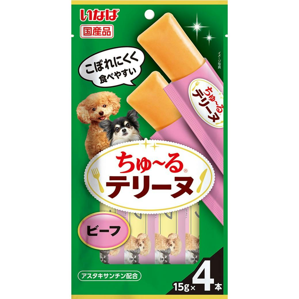 ちゅーるテリーヌ ビーフ15g×4P 犬用おやつ 国産 3754685001 ペースト・ウェットタイプおやつ ちゅーるテリーヌ ビーフ15g×4P 犬用おやつ 国産 3754685001 ペースト・ウェットタイプおやつ