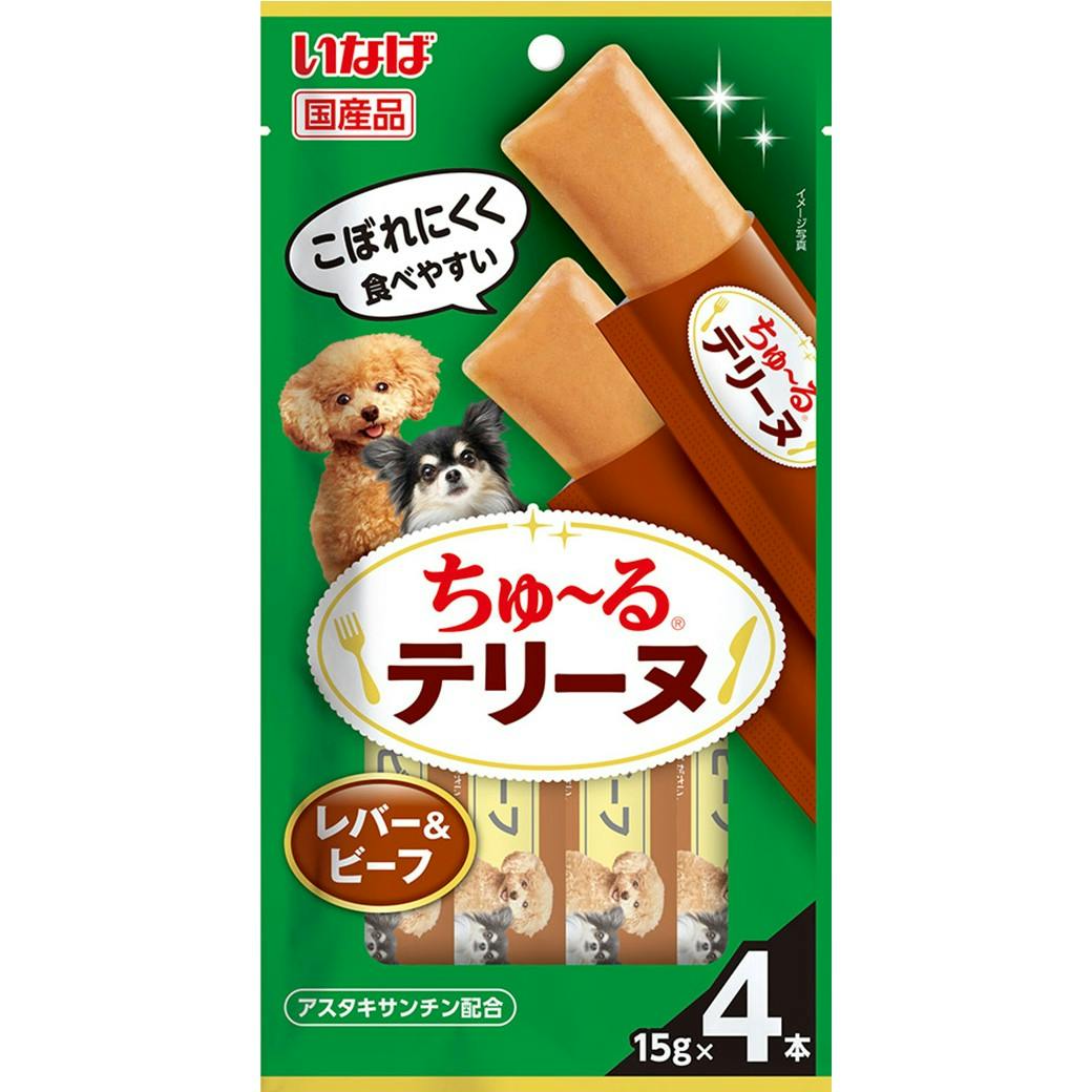 ちゅーるテリーヌ レバー&ビーフ15g×4P 犬用おやつ 国産 3754687001 ペースト・ウェットタイプおやつ ちゅーるテリーヌ レバー&ビーフ15g×4P 犬用おやつ 国産 3754687001 ペースト・ウェットタイプおやつ