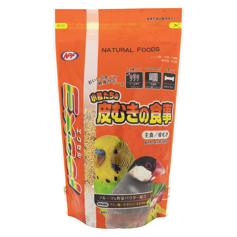 エクセル 皮むきの食事600g 鳥フード 主食 小鳥 4101192001【別送品】