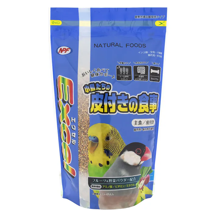エクセル 皮付きの食事600g 鳥フード 主食 小鳥 4101193001【別送品】