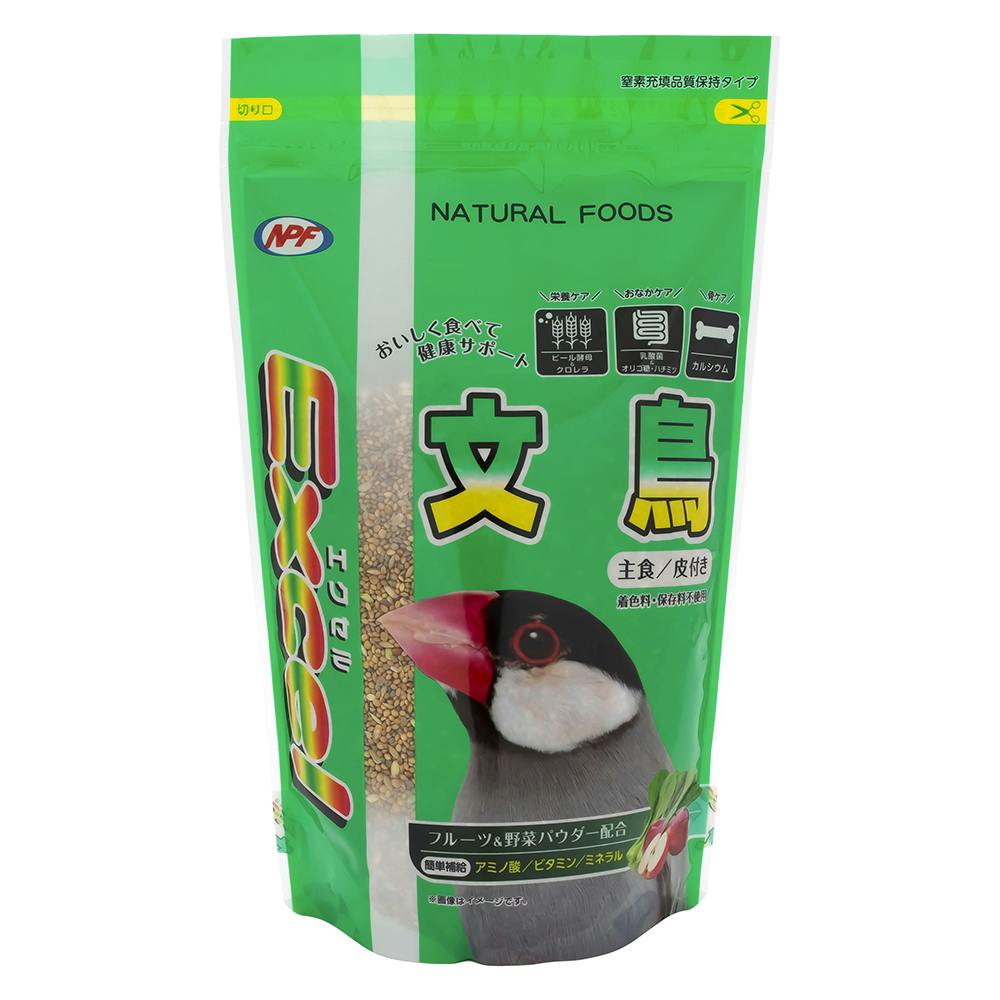 エクセル 文鳥皮付き600g 鳥フード 主食 4101196001【別送品】