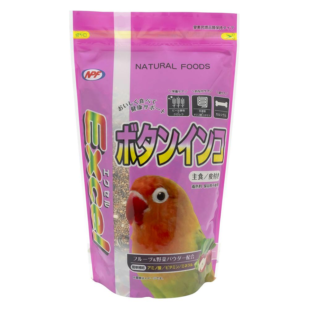 エクセル ボタンインコ皮付き500g 鳥フード 主食 4101198001【別送品】