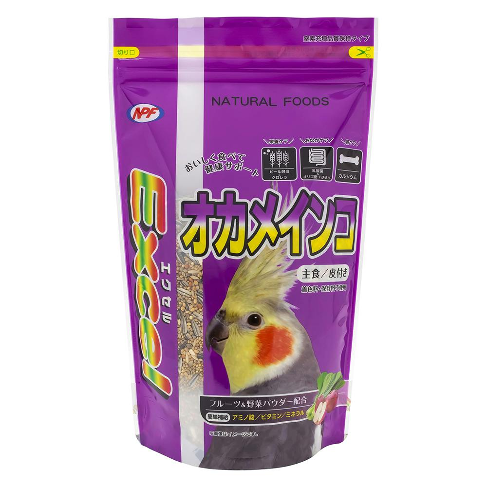 エクセル オカメインコ皮付き500g 鳥フード 主食 4101200001【別送品】
