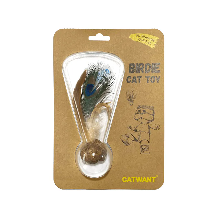 ペットライブラリー 虫えい果クジャク羽ボール 猫用おもちゃ 4380615001【別送品】