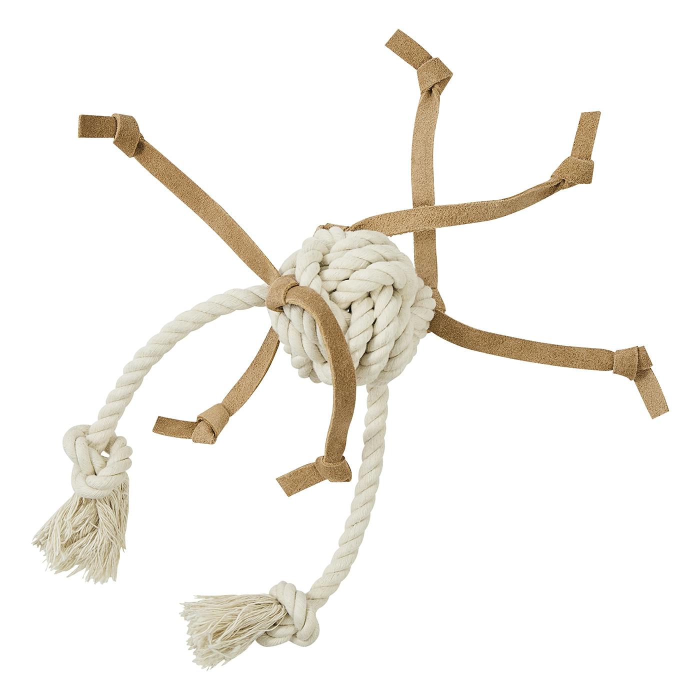 FAD レザー&コットントイラグボール 犬おもちゃ ひっぱり 6782325001 ロープ玩具