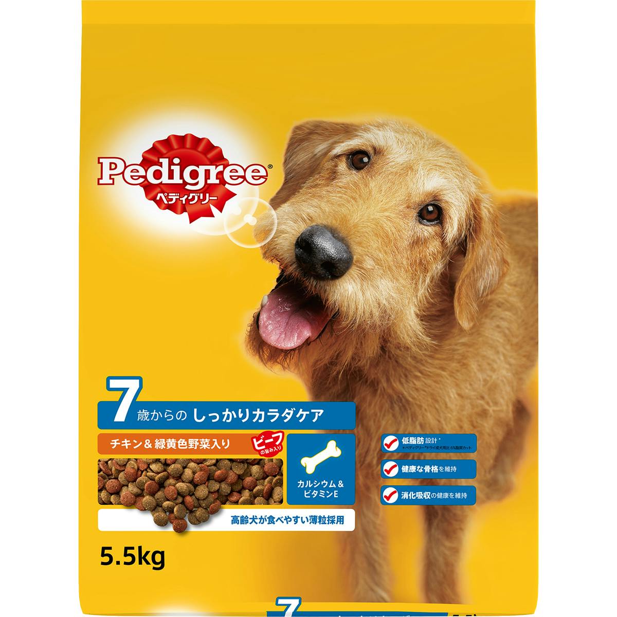 シーザードライ 成犬用 チキンと4種の農園野菜入り 小粒 1.5kg CSR01