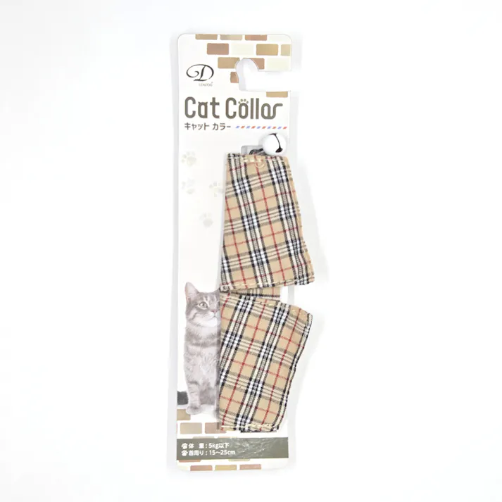 BチェックタイセーフティーカラーCブラウン 猫 用品 首輪 ブラウン 1712265001【別送品】