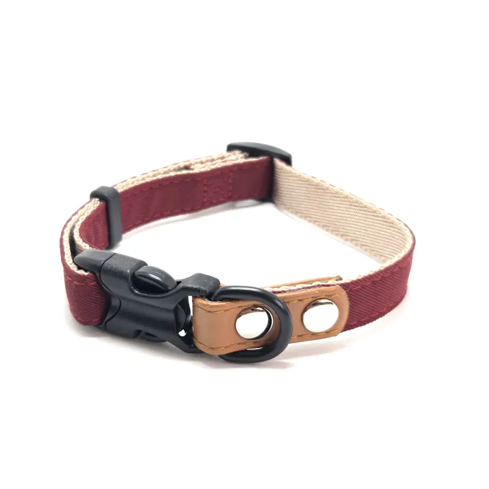 プレインワンタッチカラーボルドーM 犬 用品 首輪 ボルドー 1712412001【別送品】