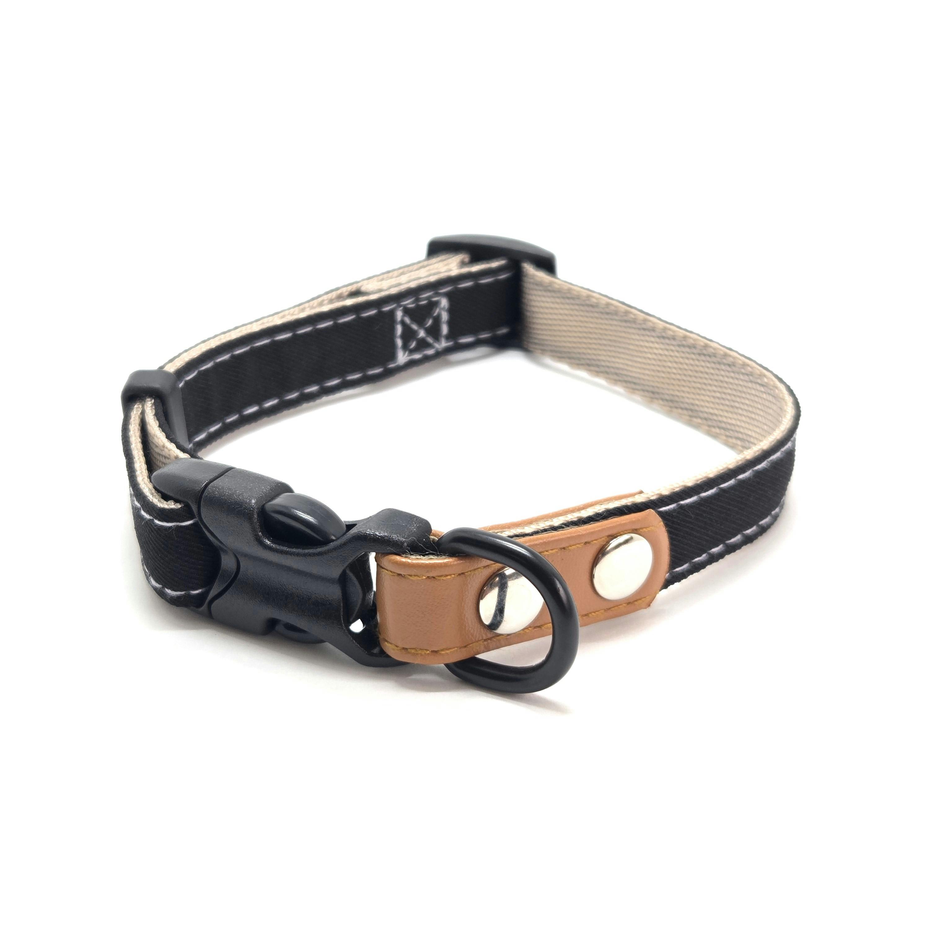 プレインワンタッチカラーブラックSS 犬 用品 首輪 ブラック 1712413001【別送品】