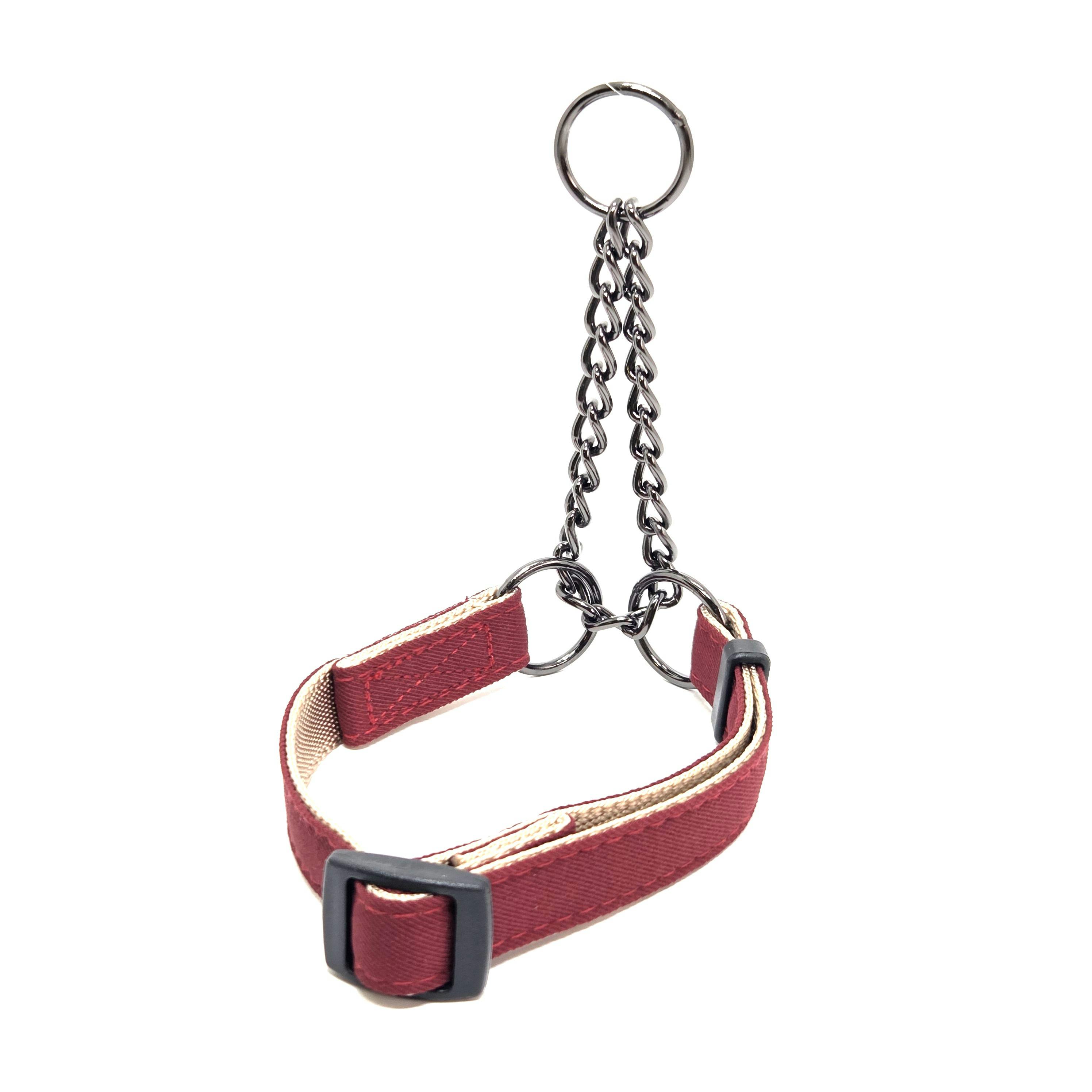 プレインハーフチェーンボルドーSS 犬 用品 首輪 ボルドー 1712470001【別送品】