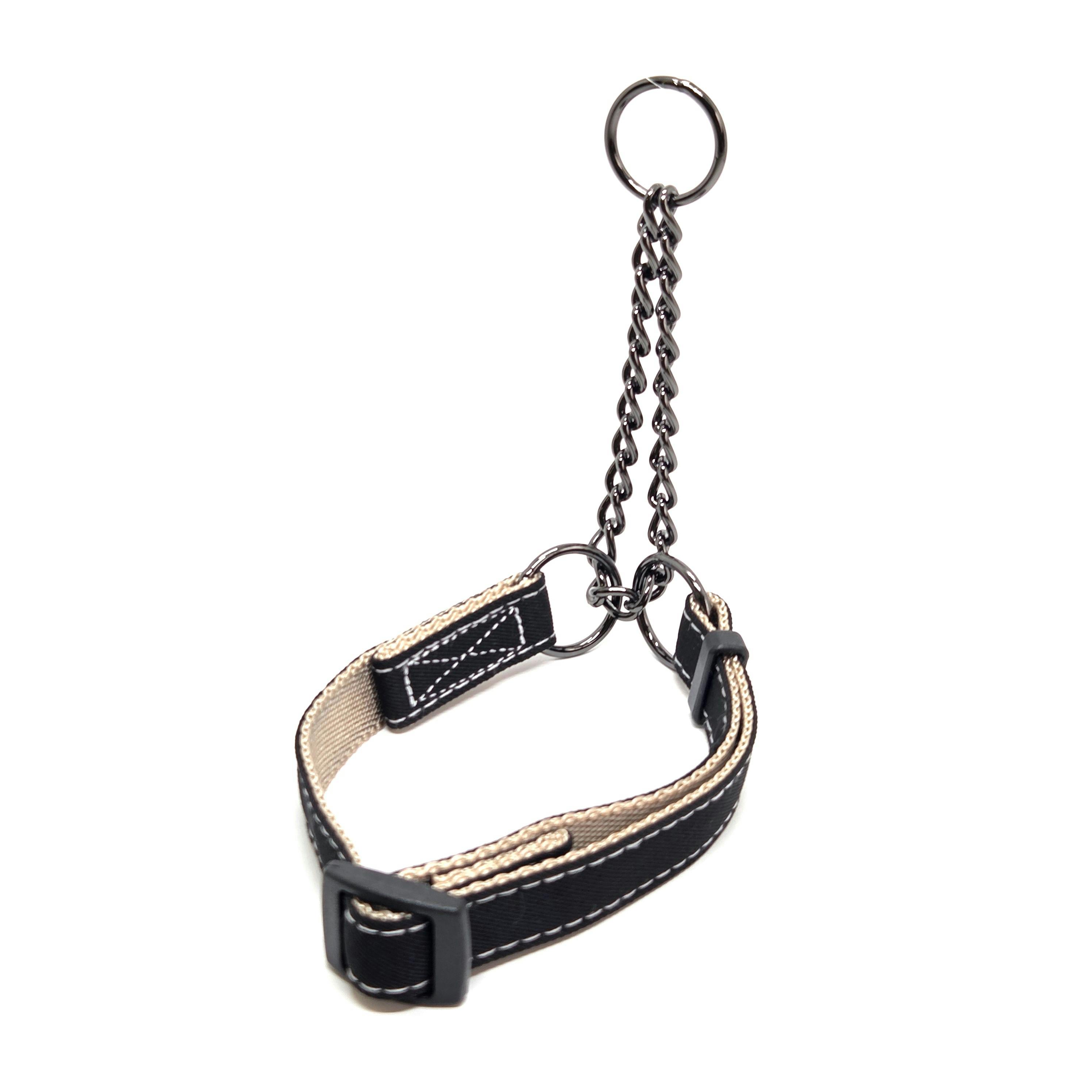 【中古】 佳犬薄命 プレインハーフチェーンブラックSS 犬 用品 首輪 ブラック 1712473001