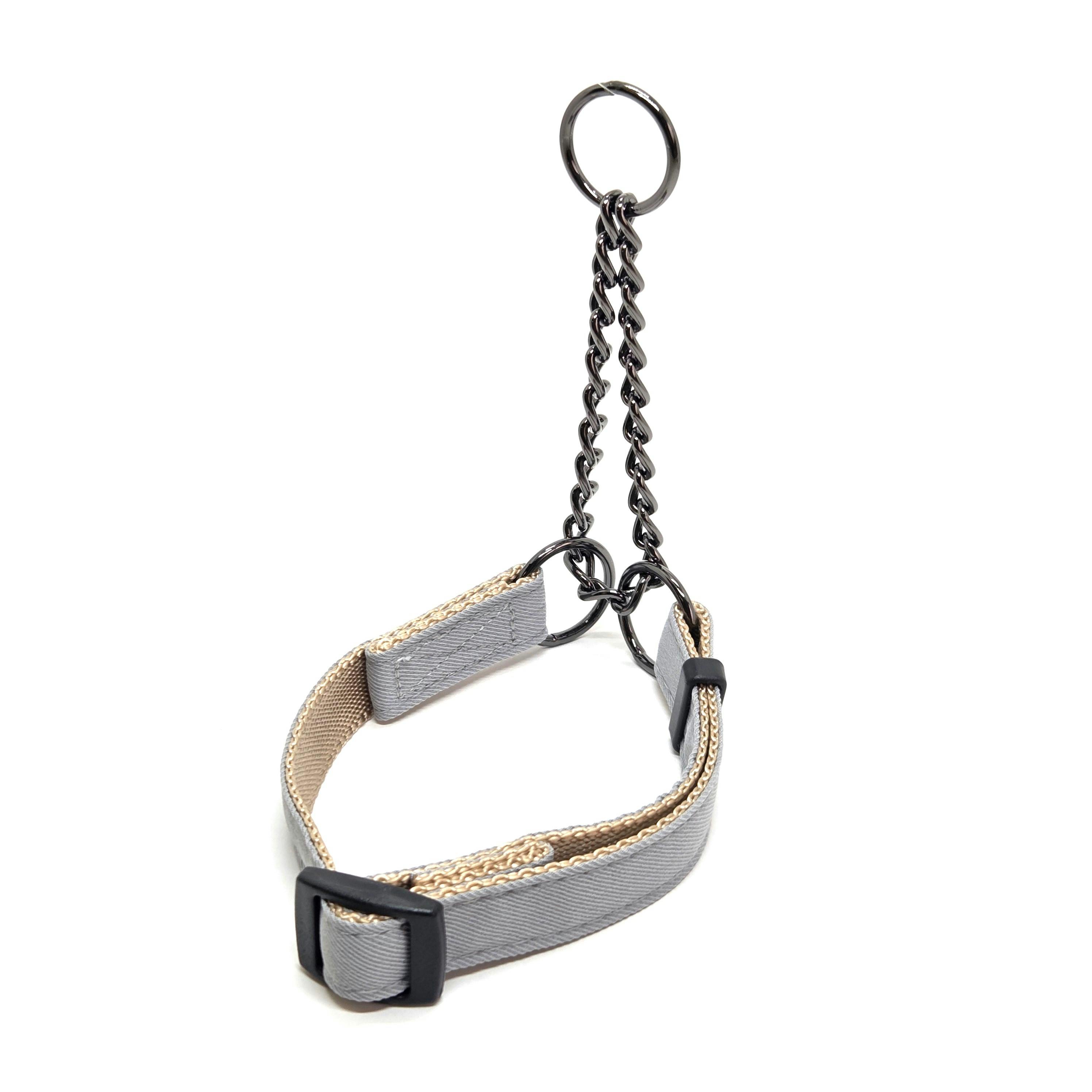 プレインハーフチェーングレーSS 犬 用品 首輪 グレー 1712476001【別送品】