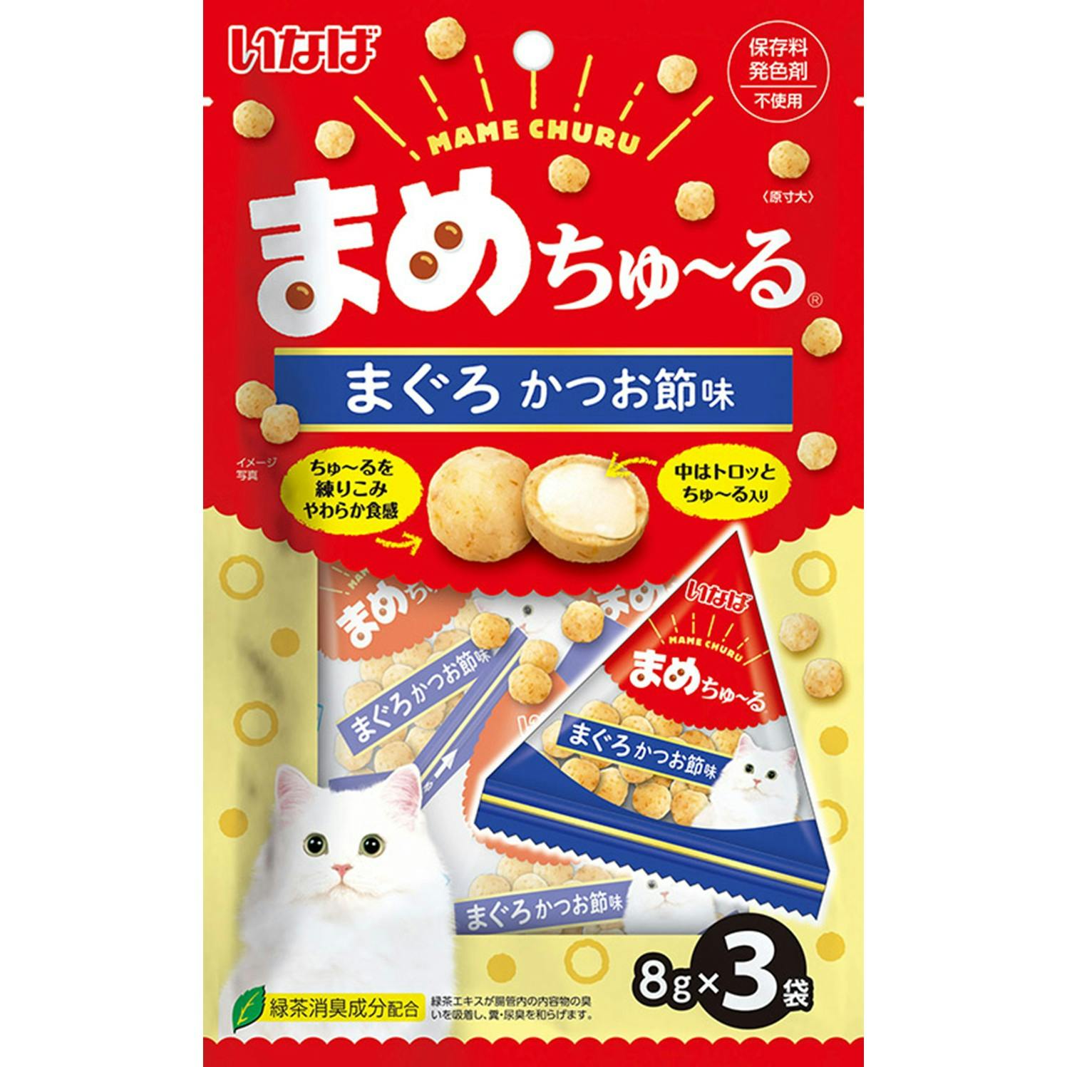 まめちゅーる まぐろかつお節味8g×3P 猫フード スナック ご褒美に 3754669001 デンタル・ふりかけ・その他おやつ(猫) まめちゅーる まぐろかつお節味8g×3P 猫フード スナック ご褒美に 3754669001 デンタル・ふりかけ・その他おやつ(猫)