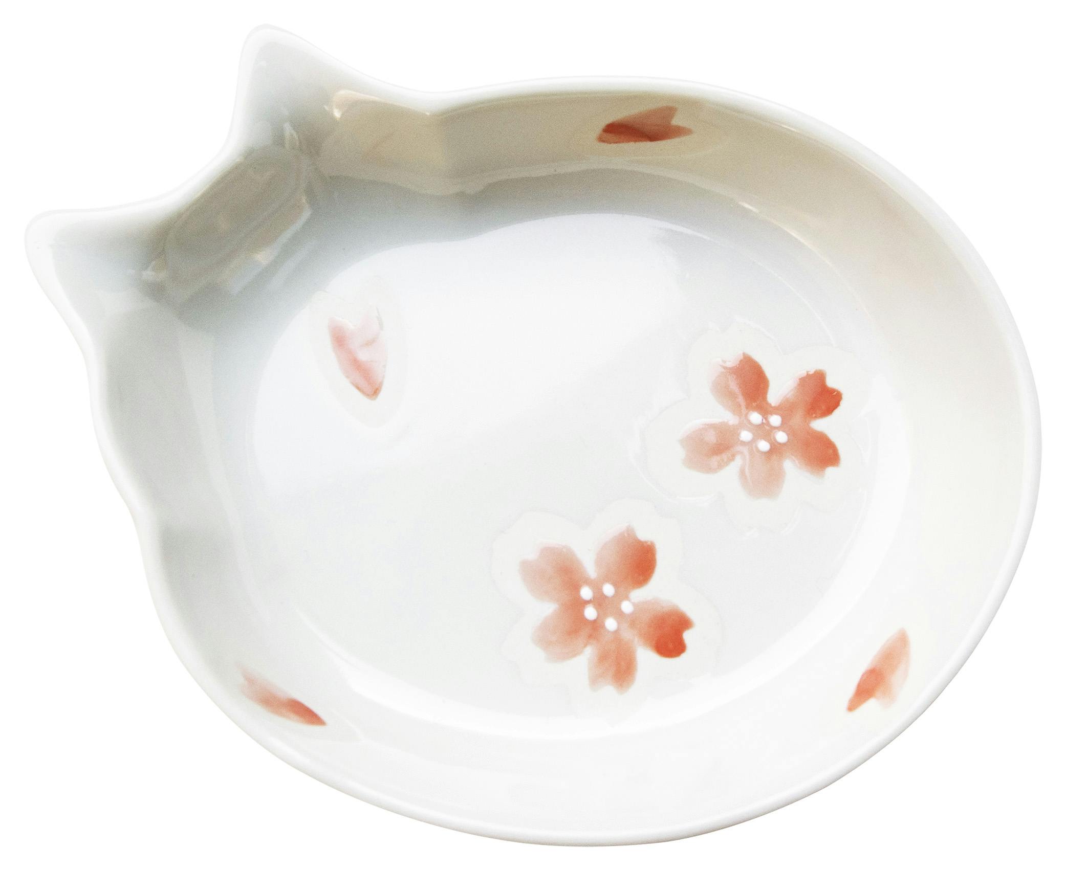 猫用食器 猫の耳 桜 猫 用品 食器 桜 3870587001【別送品】