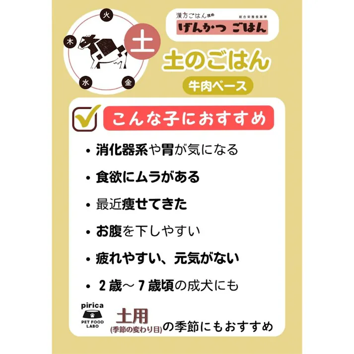 げんかつごはん ドライタイプ 土 1000g 食いつきサポート 消化にやさしい 薬膳 9530014001【別送品】