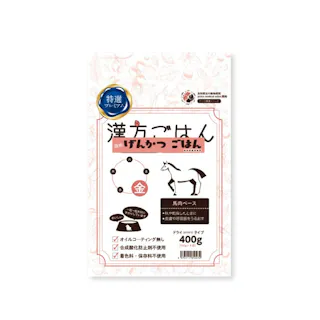 げんかつごはん ドライタイプ 金 400g 食いつきサポート 皮膚被毛の健康維持 薬膳 9530016001【別送品】