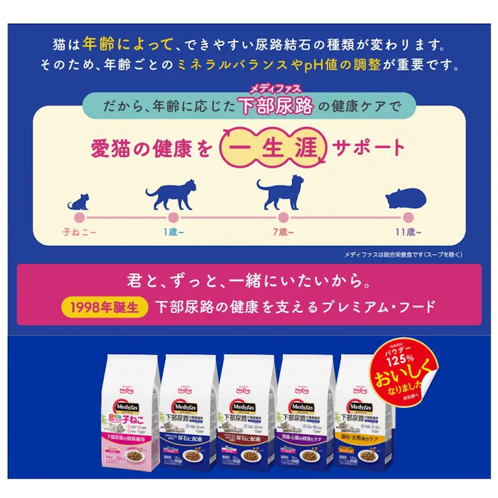 メディファス 1歳から フィッシュ味 150g ペット 猫 1041207001【別送品】