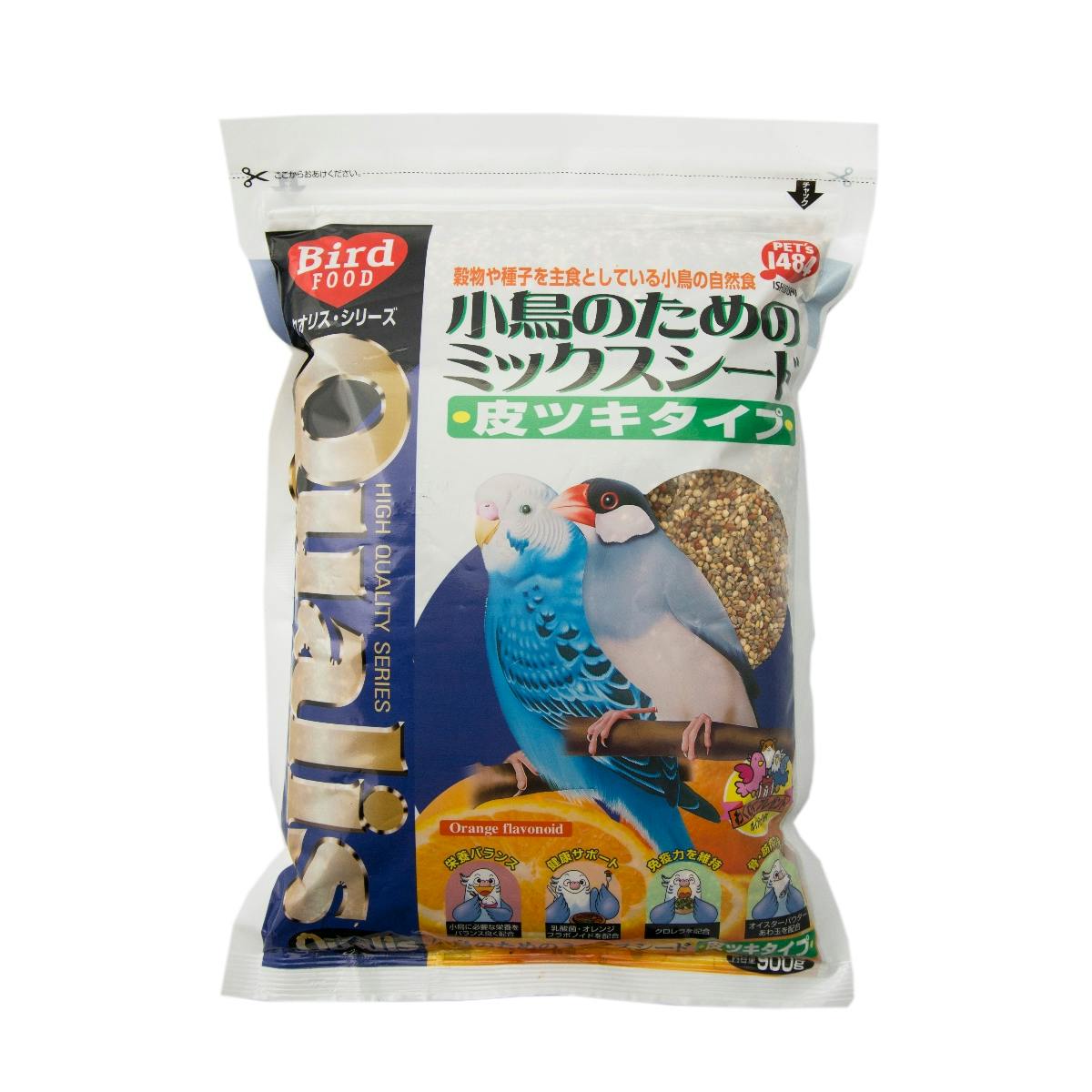 とりひきページ　新品 クオリス 小鳥のためのミックスシード 皮ツキタイプ 900g ペット用品