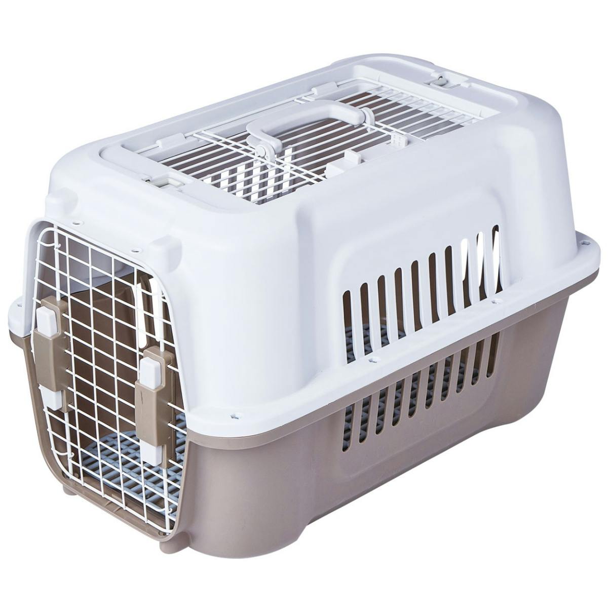 犬猫用キャリー 2ドア タフハウスキャリー アイボリー M ペット