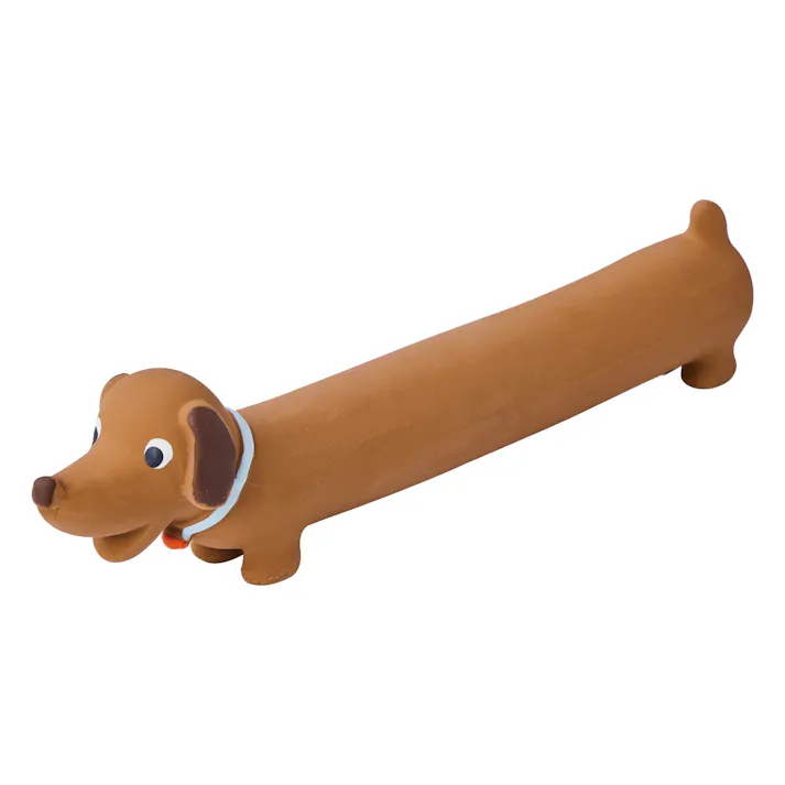 犬用おもちゃ ながーいラテックスTOY チョコドッグ 犬用玩具 笛付き 中綿入り 3419800001【別送品】