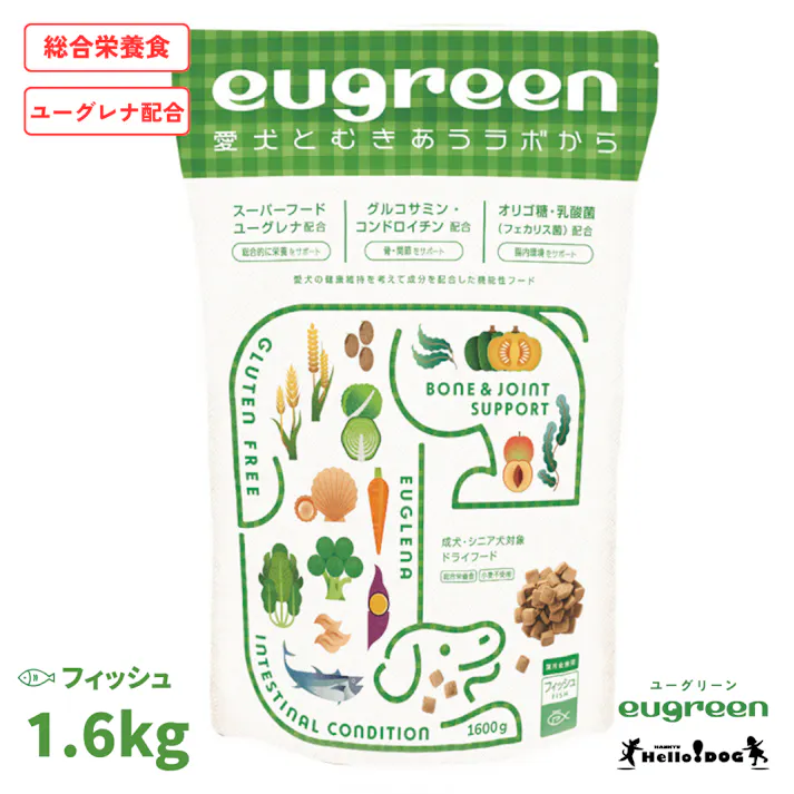 ユーグリーン 機能性フィッシュ 1600g フィッシュ ユーグレナ ペットフード 9430040001【別送品】